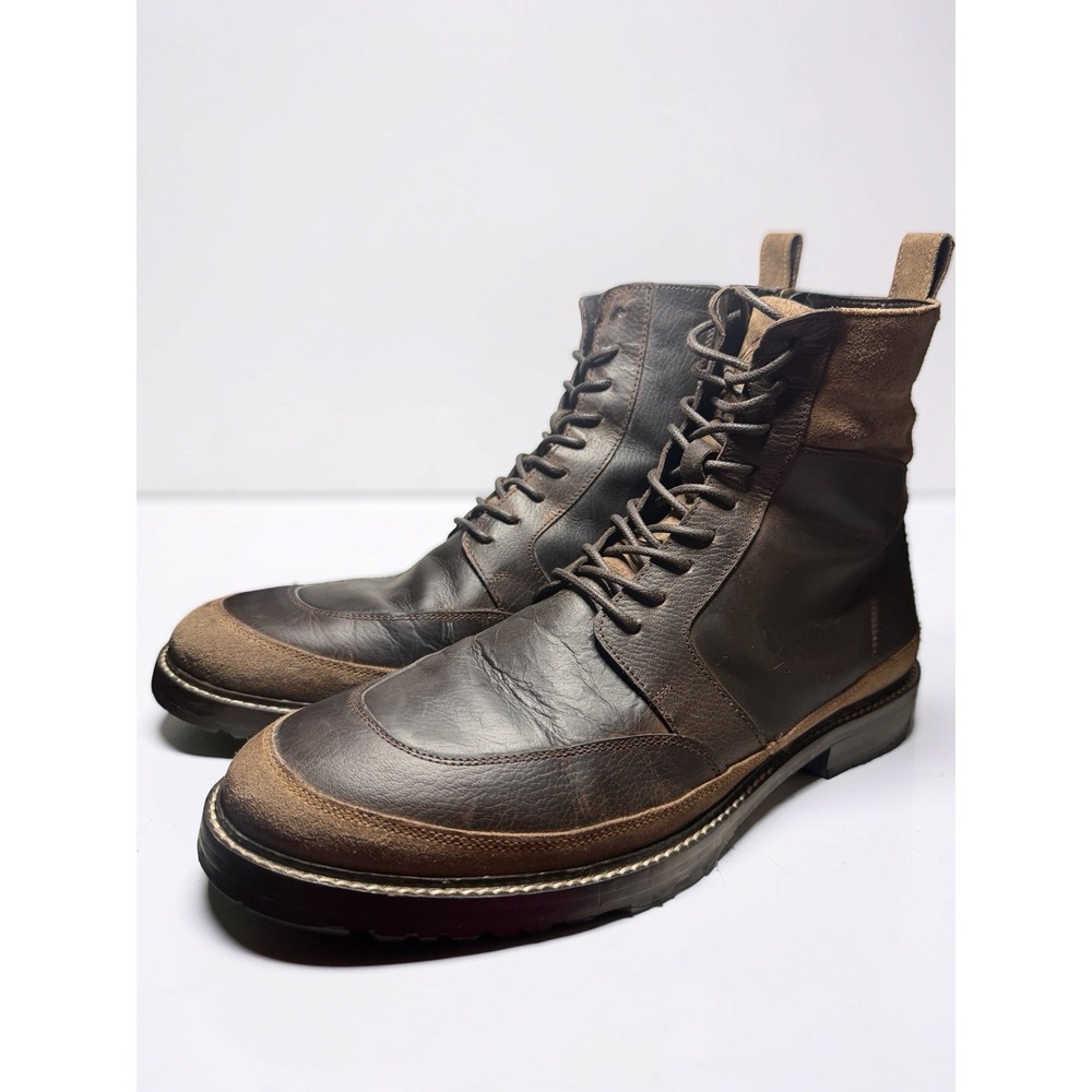 Reserved Footwear Men's Zero  Brown Leather Casual Boots Size 10M EUC